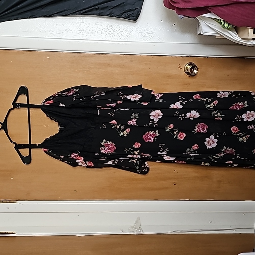 Torrid Insider Collection Floral Lace Cold Shoulder Dress